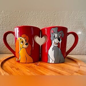 Disney Red Lady and the Tramp Mugs
